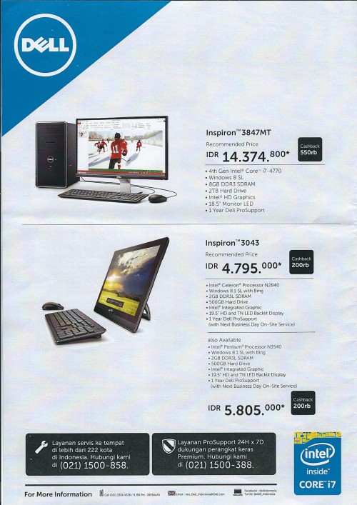 Promo Mega Bazaar 2015: Smartphone, Tablet, dan Notebook 12 dell 02