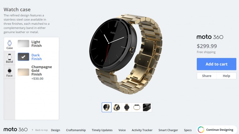 Moto 360 Kini Bisa Dikustomisasi di Moto Maker 8 moto 360 moto maker