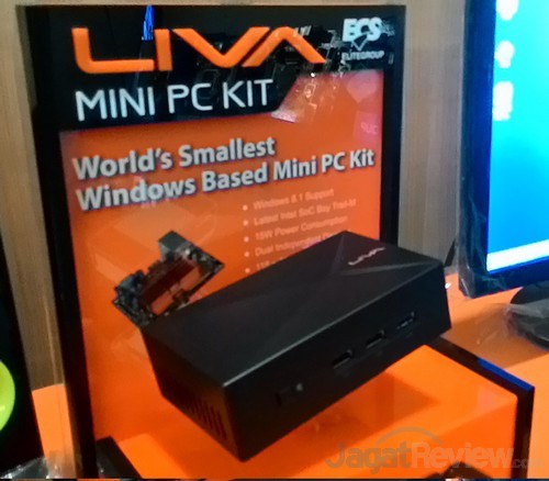 Mini PC ECS LIVA X dengan Dimensi Ukuran Setelapak Tangan 1 Jpeg