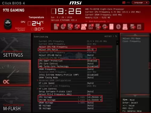 Overclocking AMD FX-8370E: Tenaga Gaming Ekstra bagi FX 8-Core 95W 6 970Gaming_4700_Setting