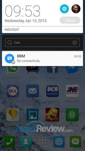 Preview ASUS Zenfone 5 Lollipop: Material Design ZenUi di Intel CloveTrail+ 5 ASUS Zenfone 5 Lollipop - Notification Screen