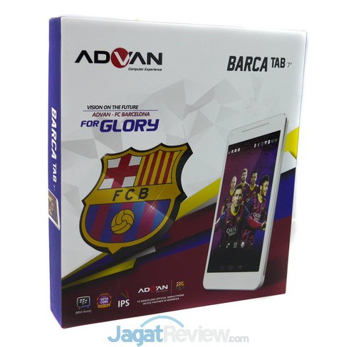 Review Advan Barca Tab: Tablet Android Octa-Core untuk Fans FC Barcelona 5 Box dari Advan Barca Tab