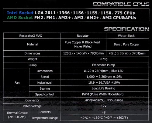 Review Zalman Reserator 3 Max: Watercooling dengan Radiator Unik 2 Spesifikasi Zalman