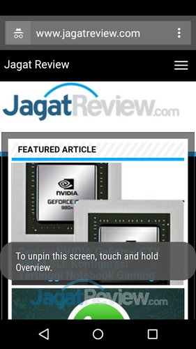 Tips Android Lollipop 5.1: Screen Pinning untuk Hindari Keisengan! 8 Tips Android Lollipop - Touching button