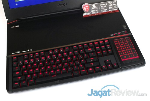 msi gt80 2qe titan sli keyboard & touchpad on