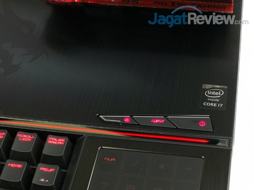 msi gt80 2qe titan sli power & gpu switcher & fan buttons led on