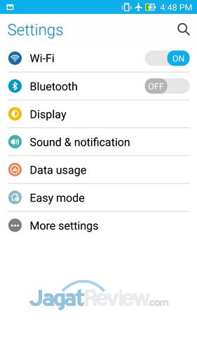 Review ZenFone 2 ZE551ML: Smartphone Android Lollipop Intel Moorefield Kencang RAM Lega 11 ASUS Zenfone 2 - Easy Mode Setting
