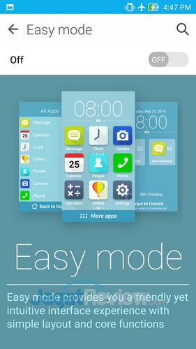 Review ZenFone 2 ZE551ML: Smartphone Android Lollipop Intel Moorefield Kencang RAM Lega 9 ASUS Zenfone 2 - Easy Mode