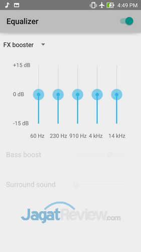 Review ZenFone 2 ZE551ML: Smartphone Android Lollipop Intel Moorefield Kencang RAM Lega 10 ASUS Zenfone 2 - Equalizer