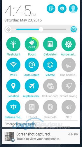 Review ZenFone 2 ZE551ML: Smartphone Android Lollipop Intel Moorefield Kencang RAM Lega 6 ASUS Zenfone 2 - Quick Setting