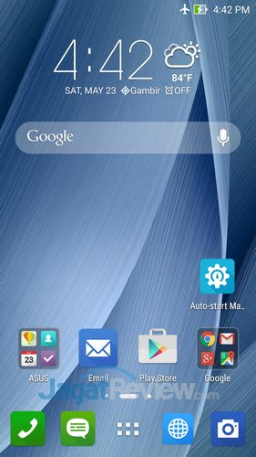Review ZenFone 2 ZE551ML: Smartphone Android Lollipop Intel Moorefield Kencang RAM Lega 4 ASUS Zenfone 2 - ZenUI HomeScreen