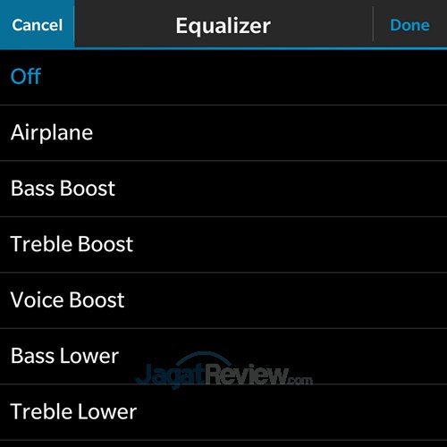 Review Blackberry Classic: Smartphone Blackberry Onyx dengan BB OS 10 8 Blackberry Classic - Equalizer