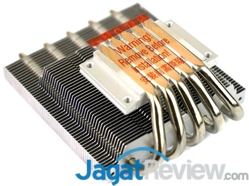 Preview HSF Low-Profile ID-Cooling IS-50 15 Tampak bawah bagian BASE dan Heat Pipe HSF