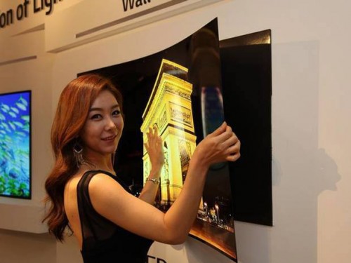 LG Pamerkan TV Supertipis yang Dapat Ditekuk 1 LG-display