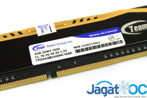 Overclocking Review: Team Elite Plus DDR4-2400 CL16 4x4GB 27 TeamEliteDDR4 2400 03s