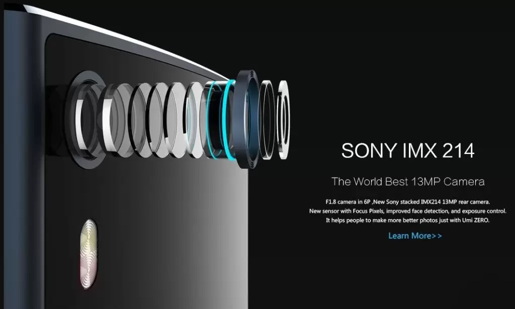 Sensor Kamera 13MP Sony Kebanjiran Pesanan 1 UMI Zero Oficial 5