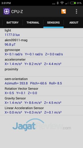 Review Xiaomi Redmi 2: Smartphone Android 4G MIUI 64Bit 4 Xiaomi Redmi 2 - CPUZ Sensor