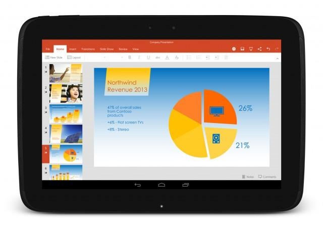 Office dan Skype Akan Jadi Aplikasi Pra-Instal di Tablet Android? 8 powerpointandroid