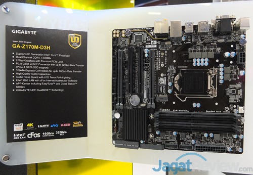 Computex 2015: Lini lengkap Motherboard Gigabyte Ultra Durable Untuk Intel Skylake 3 Computex 2015 Gigabyte Z170M D3H