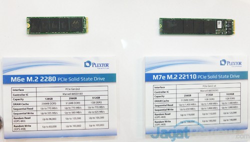 Computex 2015 Plextor M6e M.2 2280 & M7e M.2 22110