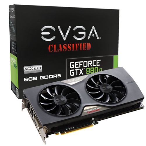 Parade VGA NVIDIA GeForce GTX 980 Ti 9 EVGA GTX 980 Ti Classified ACX 2.0+ 1152 1241 7010