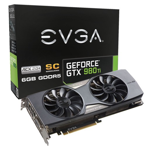 Parade VGA NVIDIA GeForce GTX 980 Ti 7 EVGA GTX 980 Ti Superclocked ACX 2.0+ 1102 1190 7010