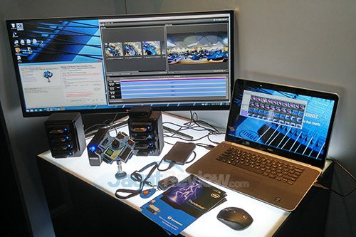 Intel Booth Raid Computex 2015 - Thunderbolt Demo
