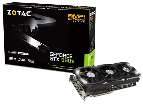 Parade VGA NVIDIA GeForce GTX 980 Ti 7 ZOTAC GTX 980 Ti AMP! Extreme 1253 1355 7010