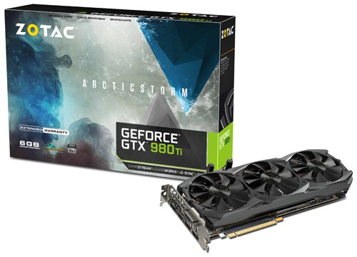 Parade VGA NVIDIA GeForce GTX 980 Ti 8 ZOTAC GTX 980 Ti ArcticStorm 1025 1114 7010