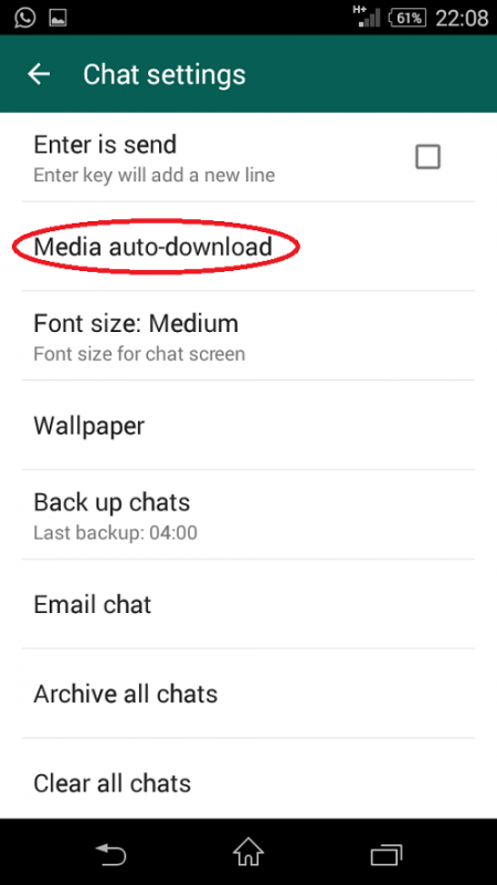 Tips WhatsApp: Menonaktifkan Automatic Download Foto, Video dan Audio 5 004
