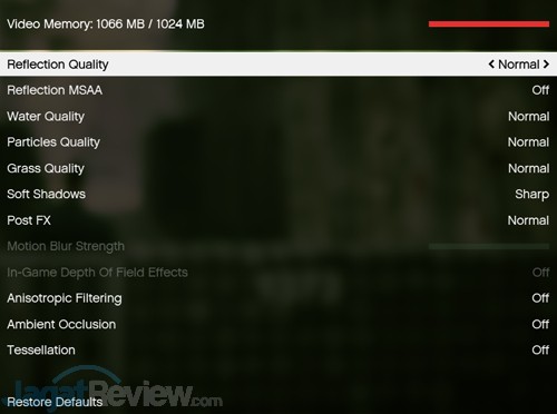 Uji VGA AMD Radeon M280X 4 GB di Notebook ASUS N551ZU 7 AMD R9 M280X GTAV Setting 03