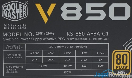 Hands-On PSU Full Modular Cooler Master V850 10 Coolermaster V850 8