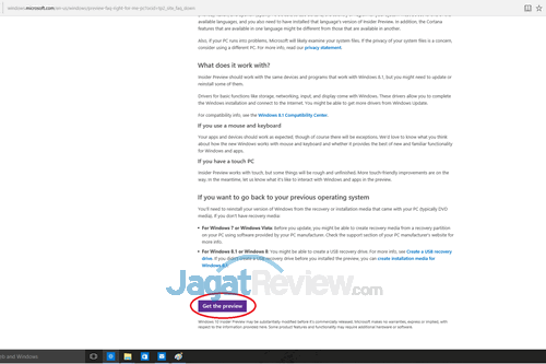 Tips: Dapatkan Windows 10 Original Gratis! 3 Get The Preview