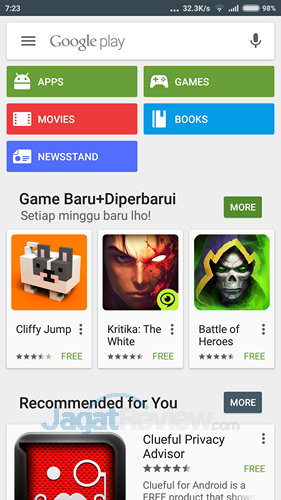 Google Play Movie Bisa Diakses Di Indonesia! 1 Google Play Movie Menu
