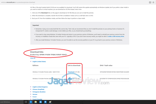 Tips: Dapatkan Windows 10 Original Gratis! 5 ISO Download