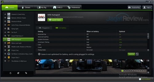 NVIDIA Battery Boost Unoptimised GFE