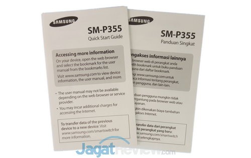 Review Tablet Android Samsung Galaxy Tab A 8.0 LTE 12 Buku panduan