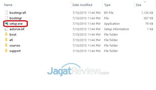 Windows 10 Installation - SETUP.EXE