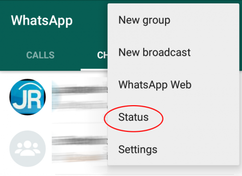 Tips WhatsApp: Update Status 2 ganti status 01