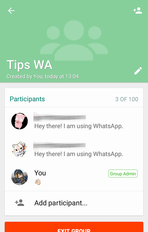 Tips WhatsApp: Melihat Partisipan Grup 24 grup info