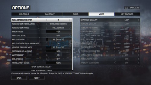 Review Notebook Gaming: HP Omen 15-5117TX 7 Battlefield 4 Setting Low