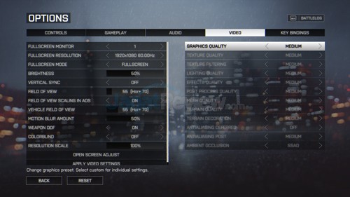 Review Notebook Gaming: HP Omen 15-5117TX 6 Battlefield 4 Setting Medium