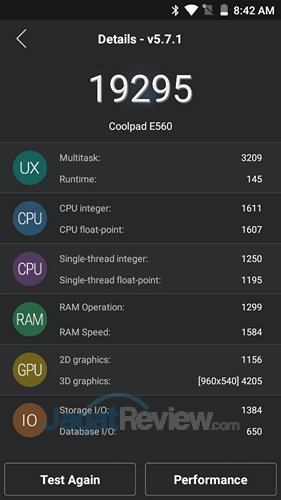 Preview Kinerja CoolPad SkyMini 5 CoolPad SkyMini Preview - Antutu 32 Bit