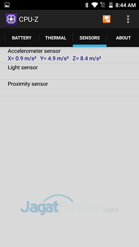 Preview Kinerja CoolPad SkyMini 4 CoolPad SkyMini Preview - CPUZ Sensor