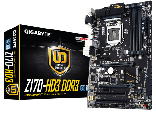 Parade Motherboard Z170 untuk Intel Skylake 7 GA-Z170-HD3 DDR3