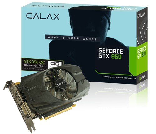 GALAX GTX 950 OC 1114 1304 6610