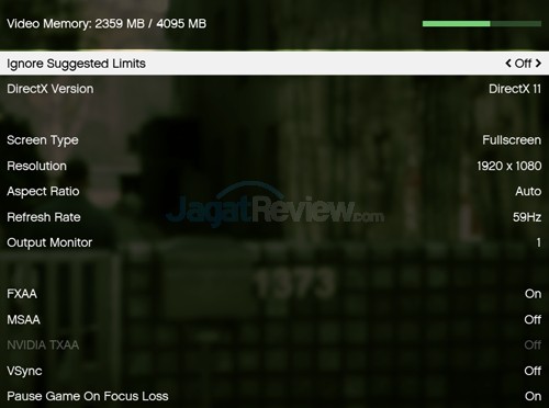 Review Notebook Gaming: HP Omen 15-5117TX 7 GTA V Setting Default 01