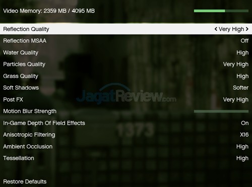 Review Notebook Gaming: HP Omen 15-5117TX 9 GTA V Setting Default 03