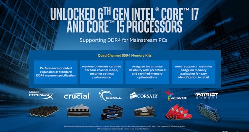 Teknologi Intel Skylake 12 Intel Skylake Memory