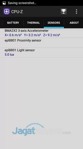 Review Smartphone Android Lenovo S60 6 Lenovo S60 - CPUZ Sensor